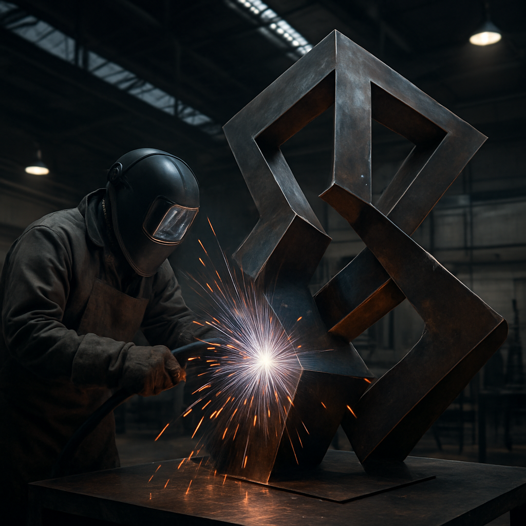 Large-scale metal sculpture fabrication