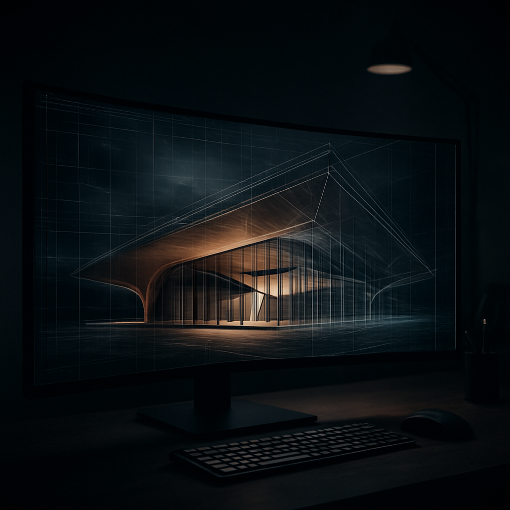 3D office design visualisation