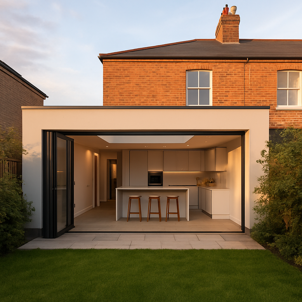 Contemporary rear extension exterior